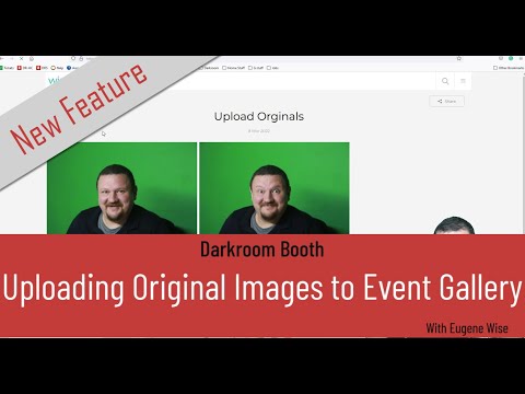 Auto Upload Original Photo Booth Images to Event Gallery
